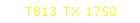 T813 TX 1750